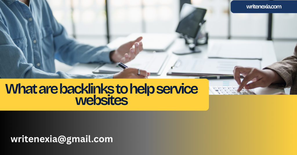 What are backlinks to help service websites