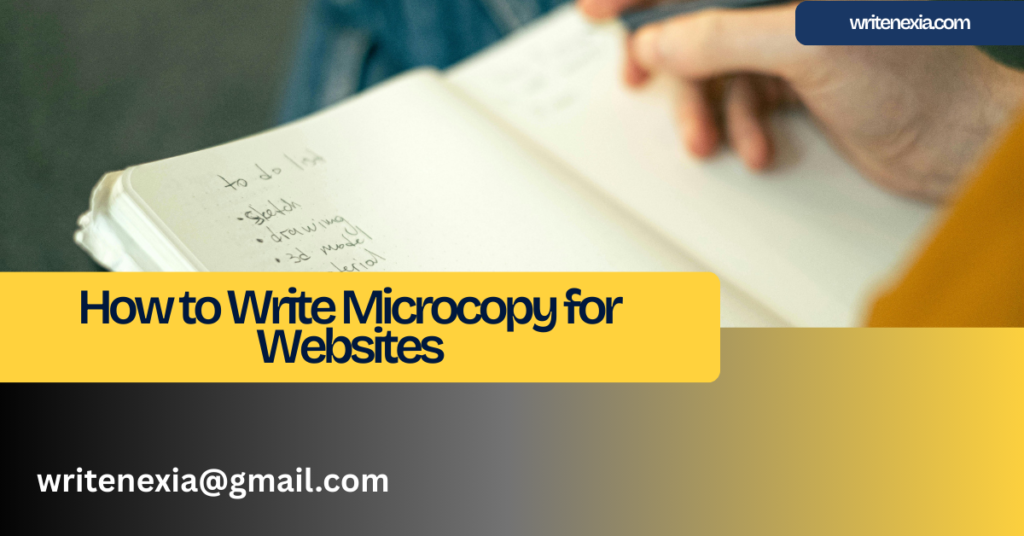 How to Write Microcopy for Websites