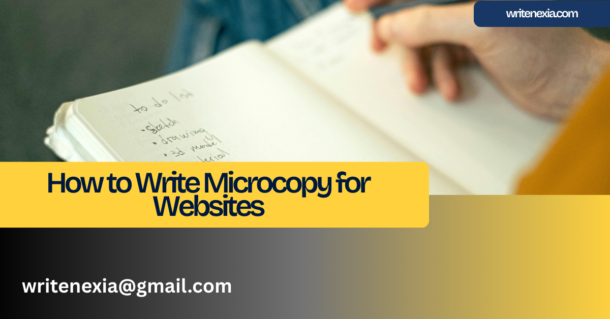 How to Write Microcopy for Websites
