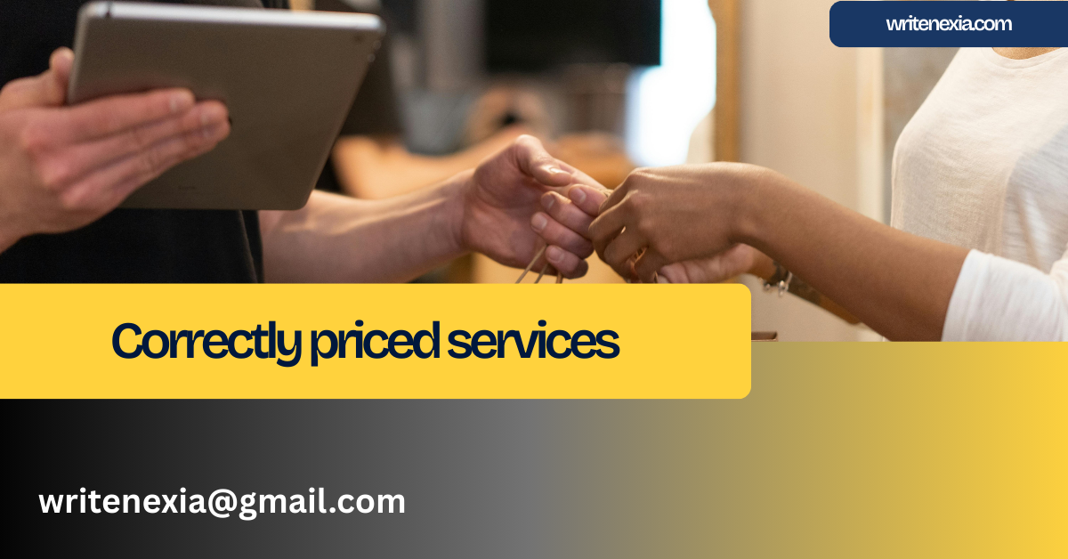 Correctly priced services
