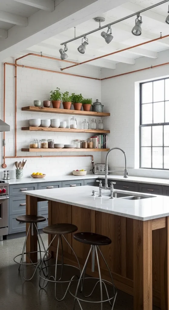 White and Wood Kitchen Styles