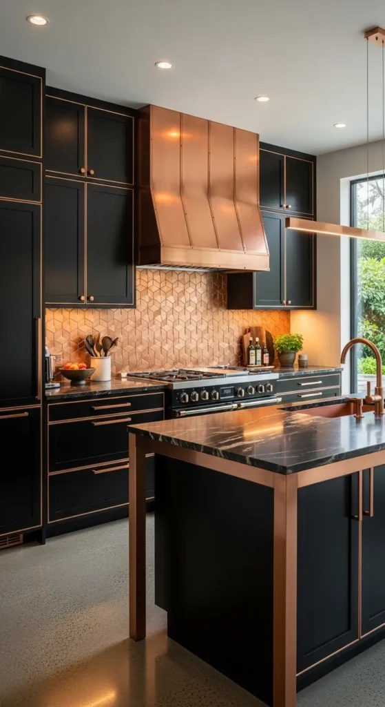 Black Kitchen Cabinets