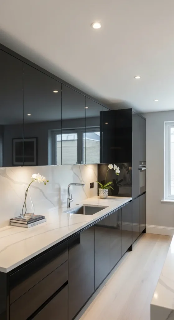 Black Kitchen Cabinets