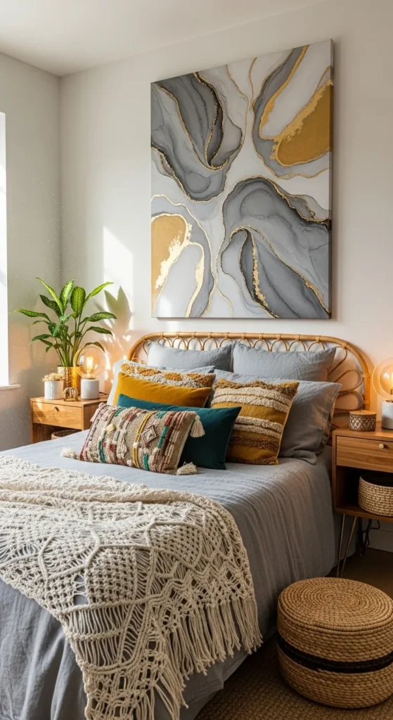 Grey Boho Bedroom Ideas 