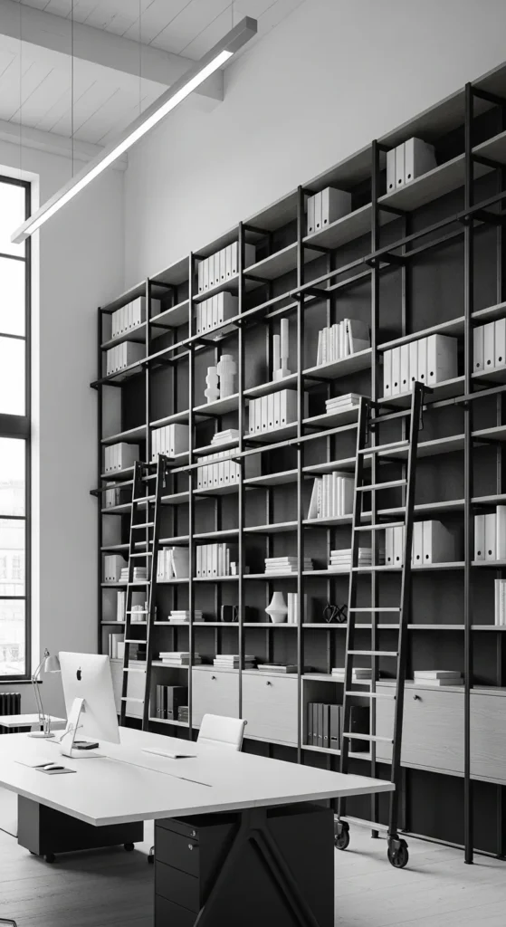 Black and White Office