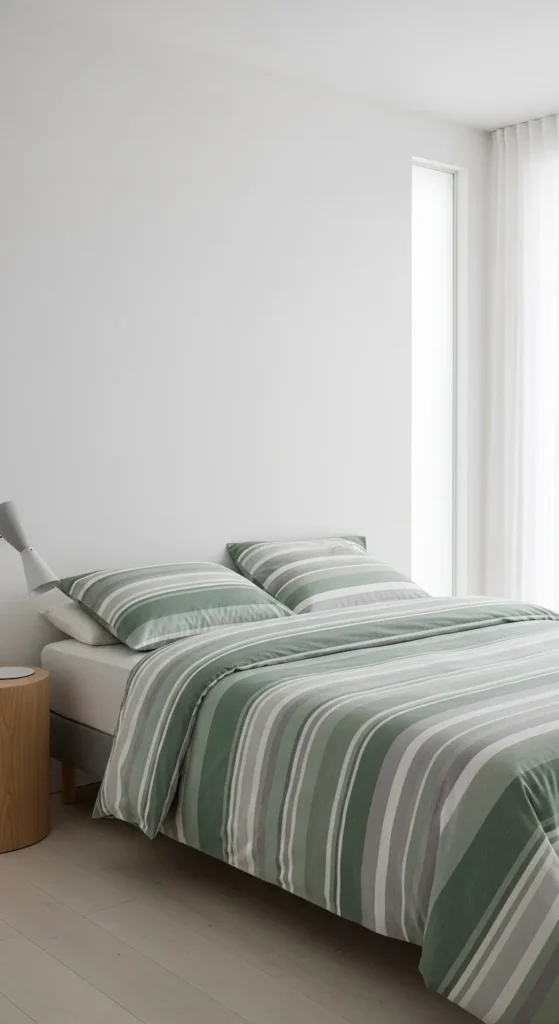 Sage Green and Grey Bedroom