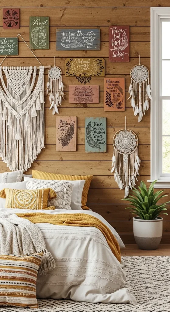 Boho Inspired Bedroom Wall Decor Ideas