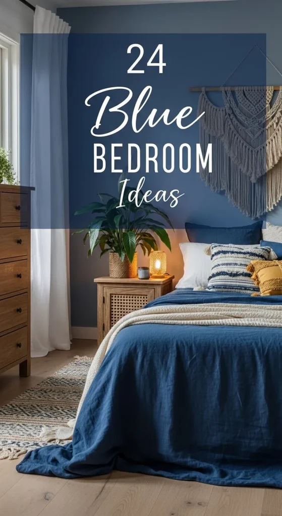 Blue Boho Bedroom Ideas
