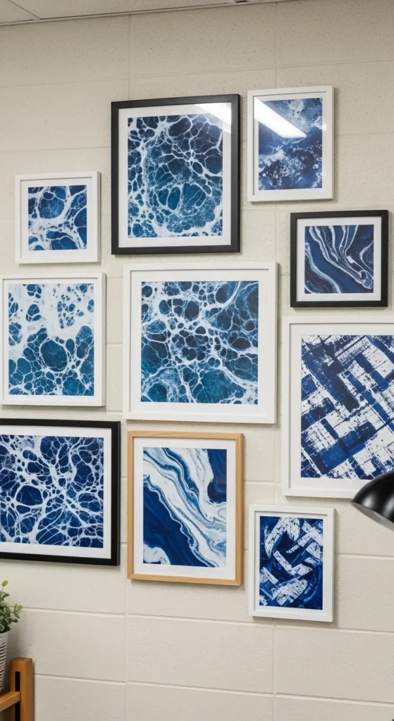 Blue and White Dorm Room Ideas