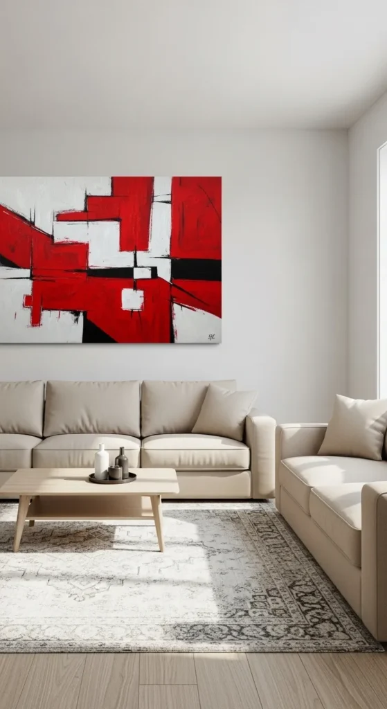 Colorful Minimalist Living Room