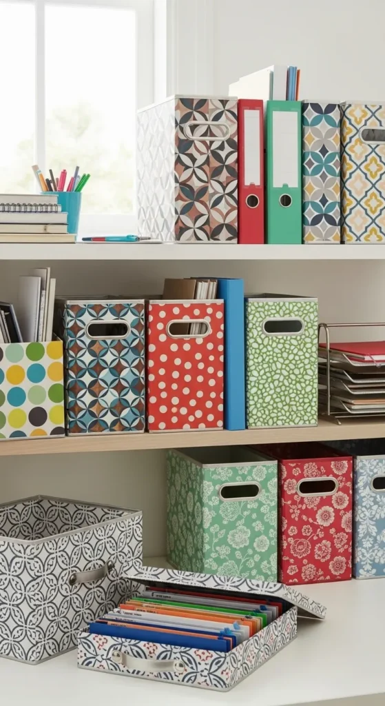 Vibrant Home Office Decor