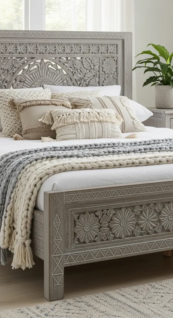 Grey Boho Bedroom Ideas