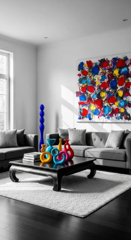 Black and White Living Room