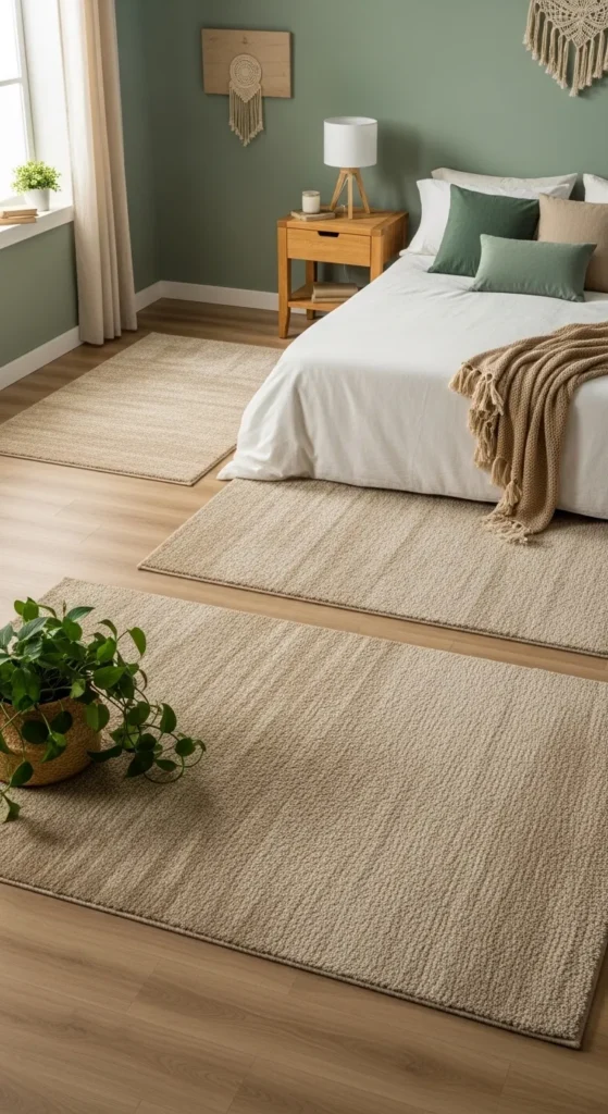 Sage Green Beige Bedroom