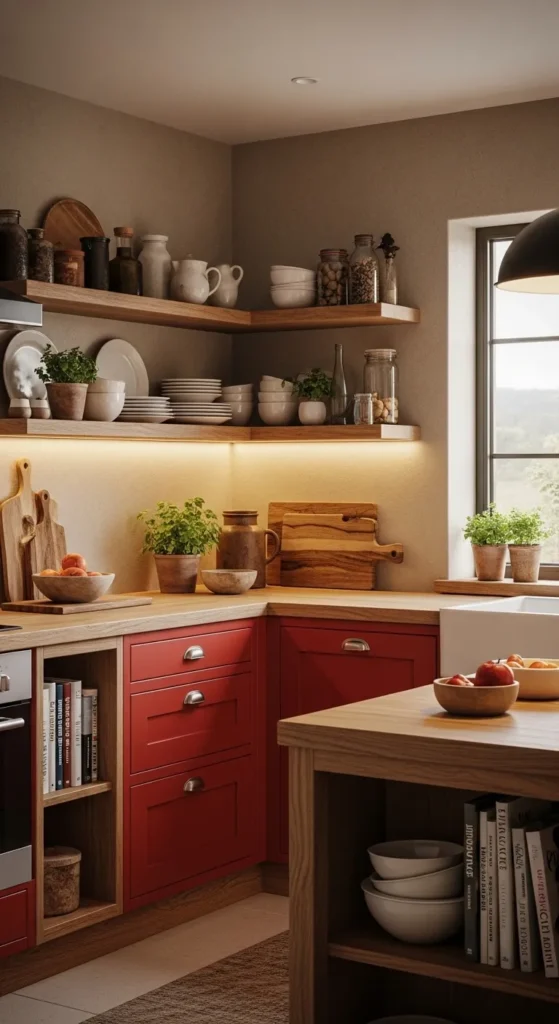 Red Kitchen Cabinet Designs