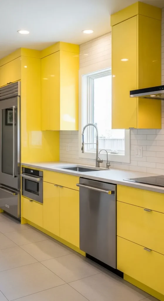 Yellow Kitchen Cabinet Ideas