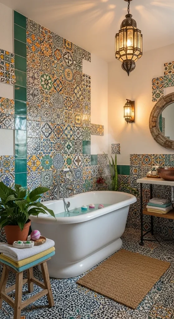 Vibrant Boho Bathroom Ideas