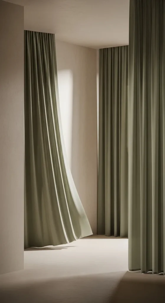 Sage Green Beige Bedroom