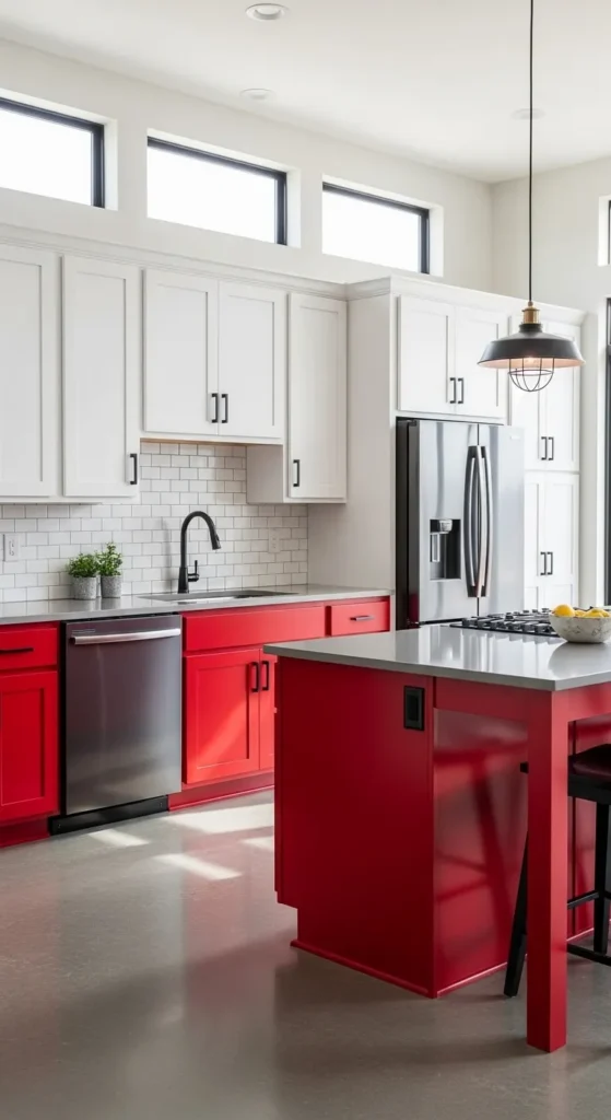 Red Kitchen Cabinet Designs