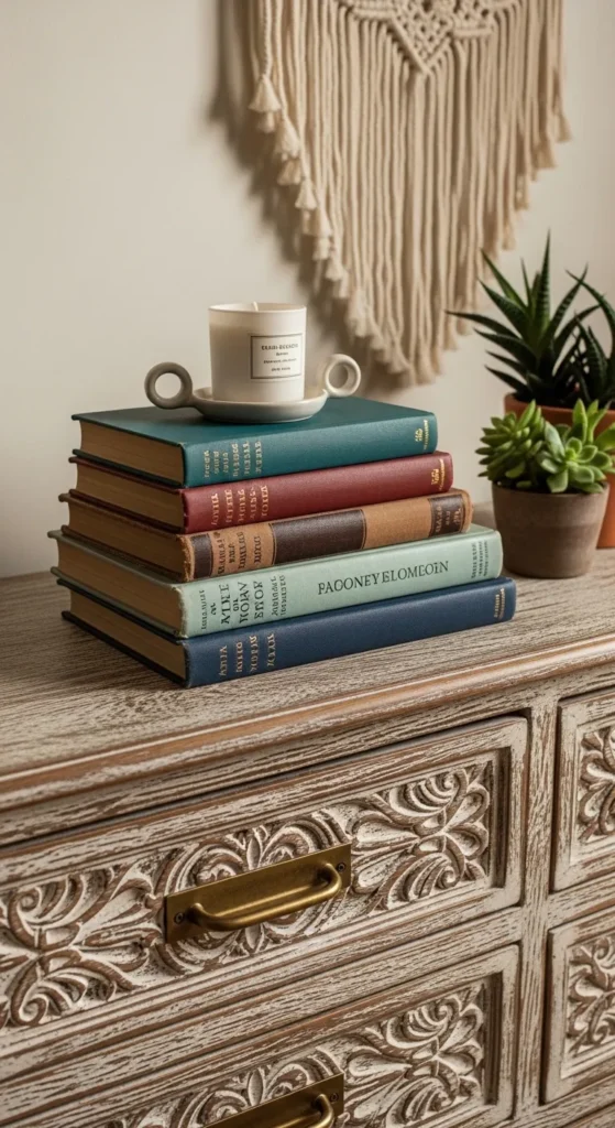 Decorate a Boho Dresser
