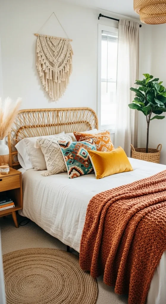 Boho Style Apartment Bedrooms