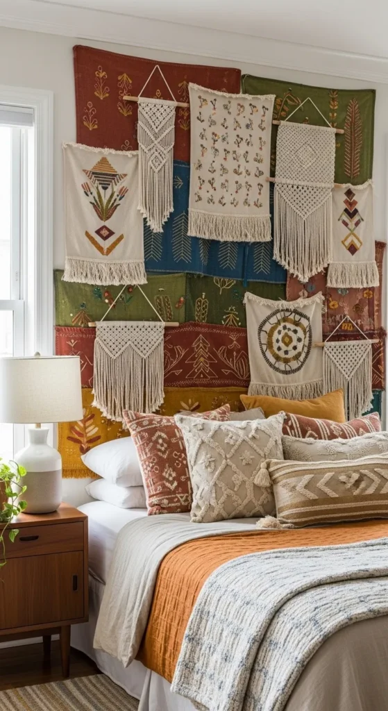Boho Bedroom Accent Walls