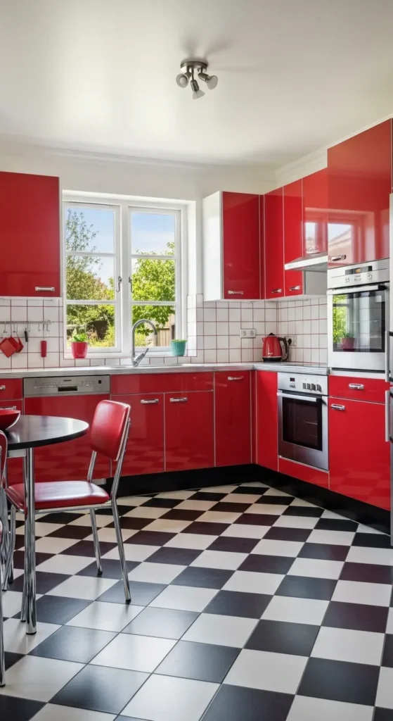Red Kitchen Cabinet Designs