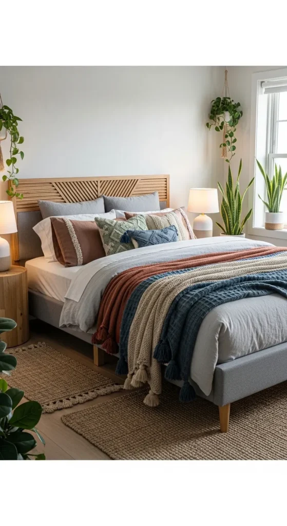 Grey Boho Bedroom Ideas