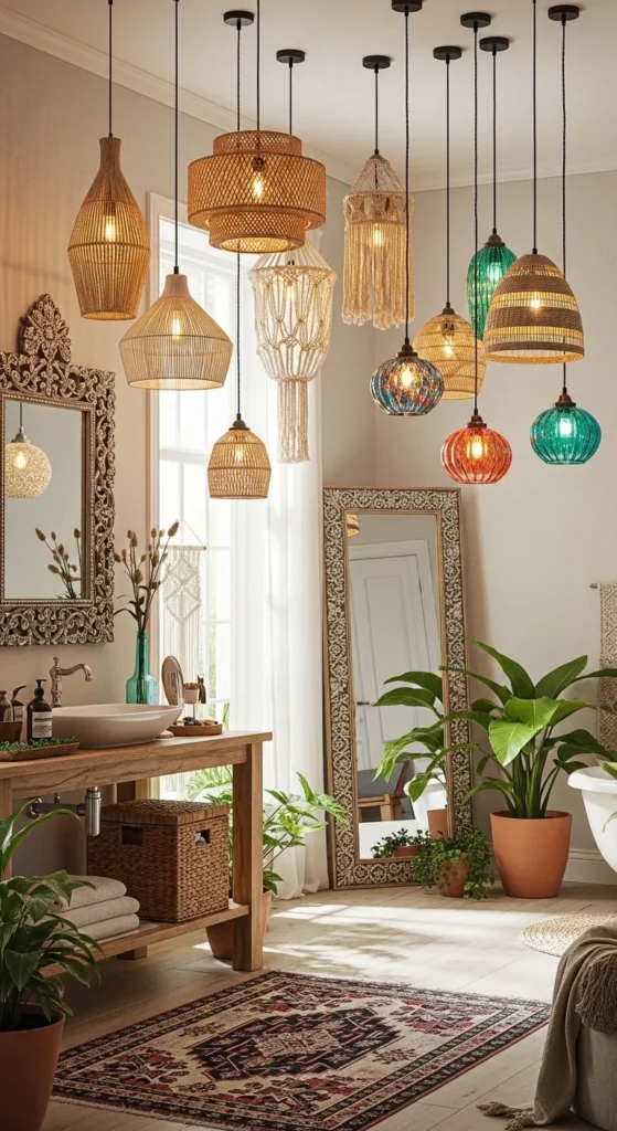 Vibrant Boho Bathroom Ideas