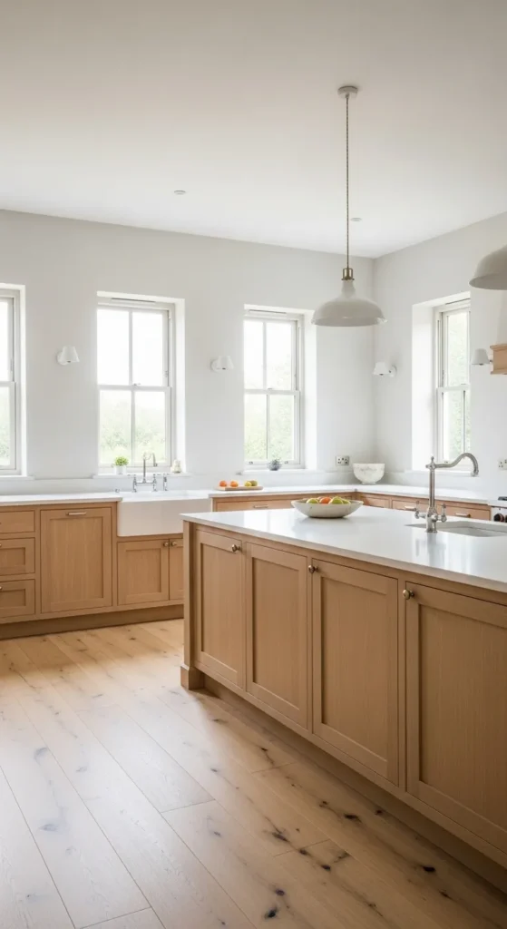 White and Wood Kitchen Styles
