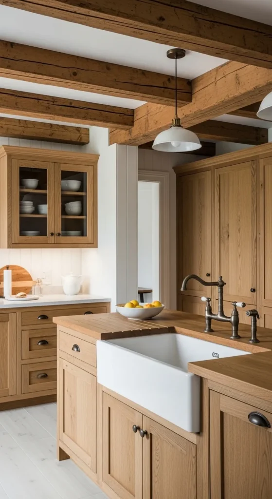 White and Wood Kitchen Styles