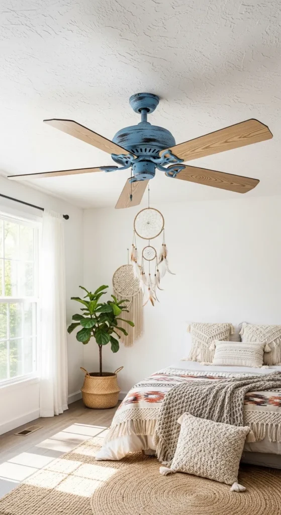 Blue Boho Bedroom Ideas