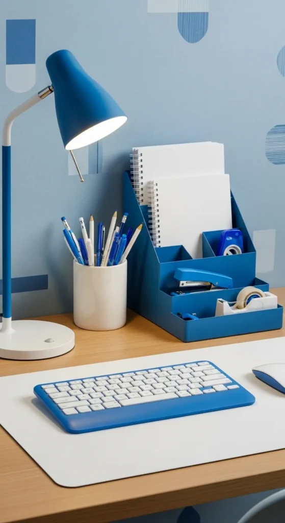 Blue and White Dorm Room Ideas