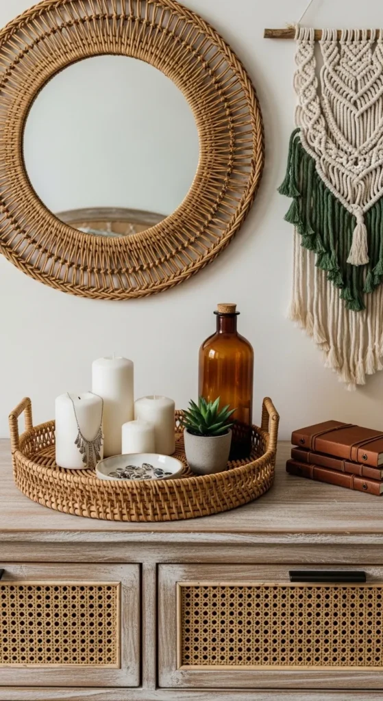 Decorate a Boho Dresser