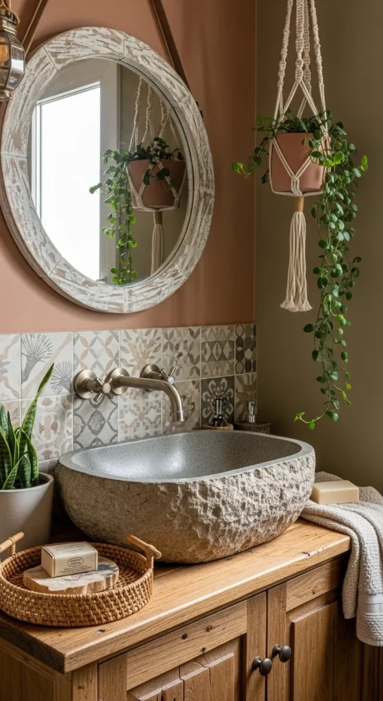 Vibrant Boho Bathroom Ideas