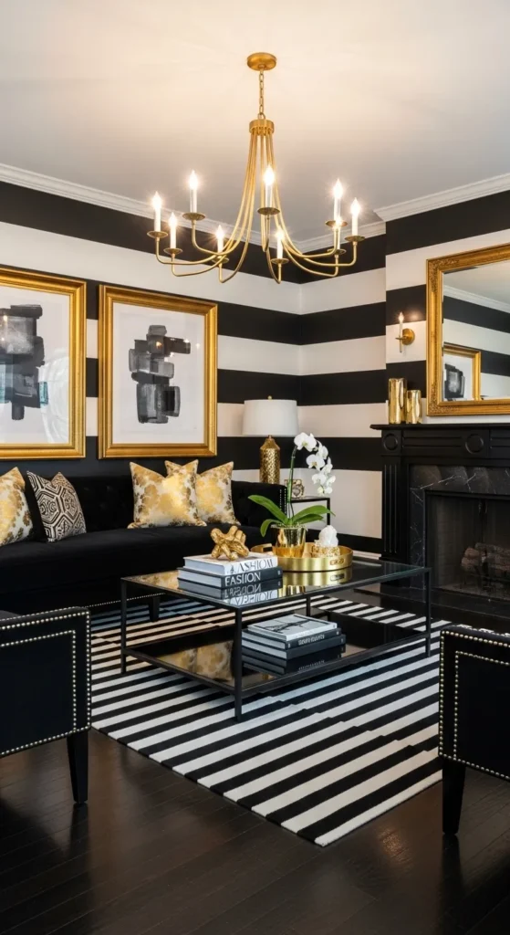 Black and White Living Room