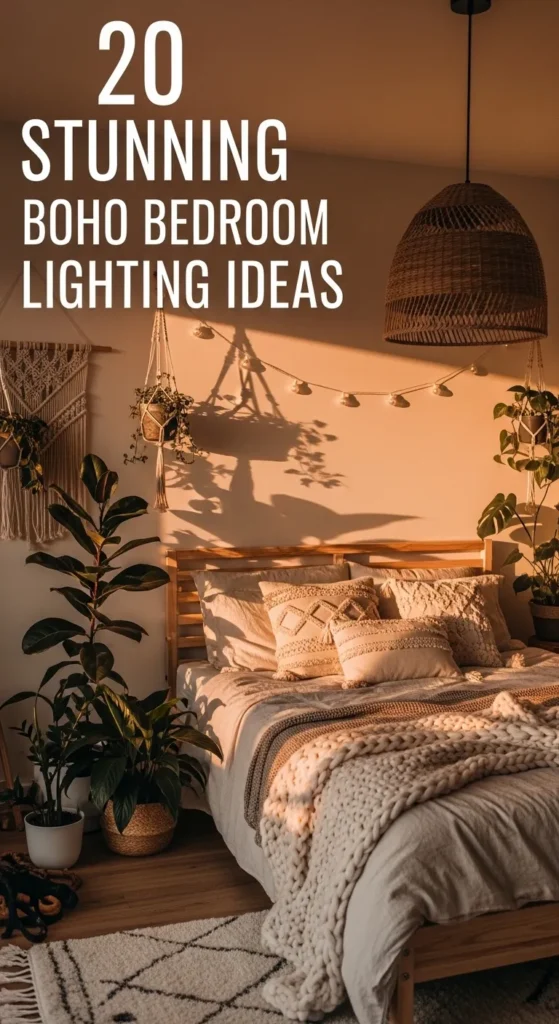 Boho Bedroom Lighting Ideas