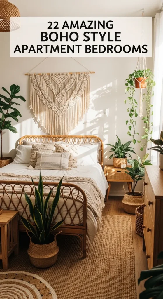 Boho Style Apartment Bedrooms