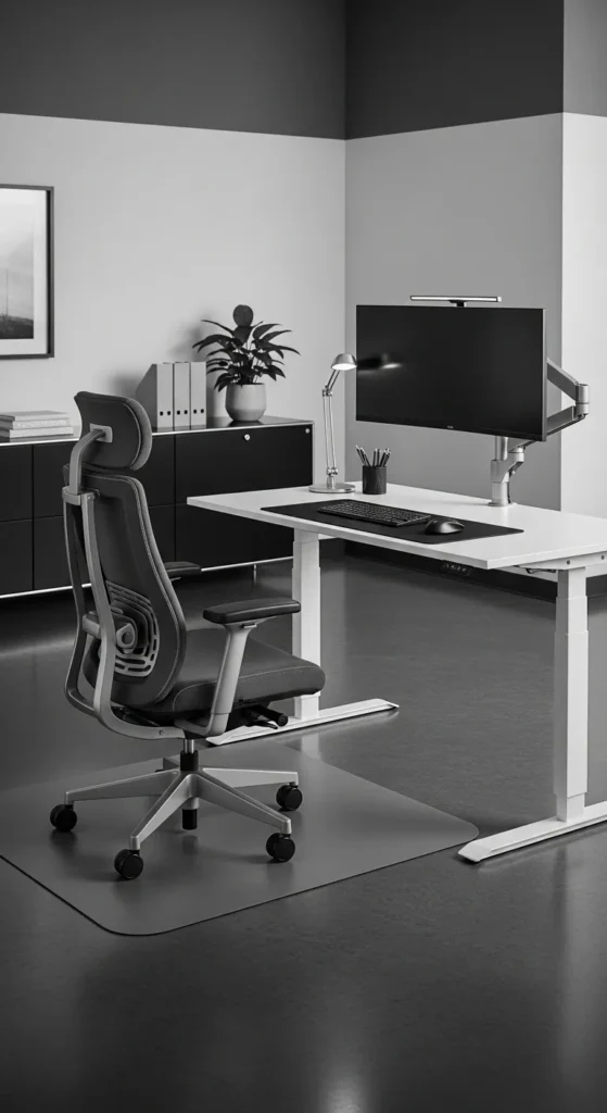 Black and White Office