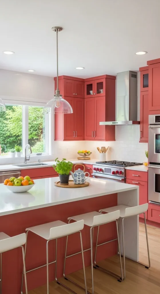 Red Kitchen Cabinet Designs