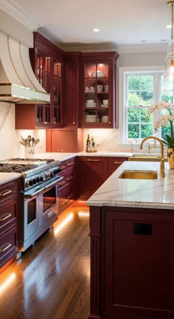 Red Kitchen Cabinet Designs