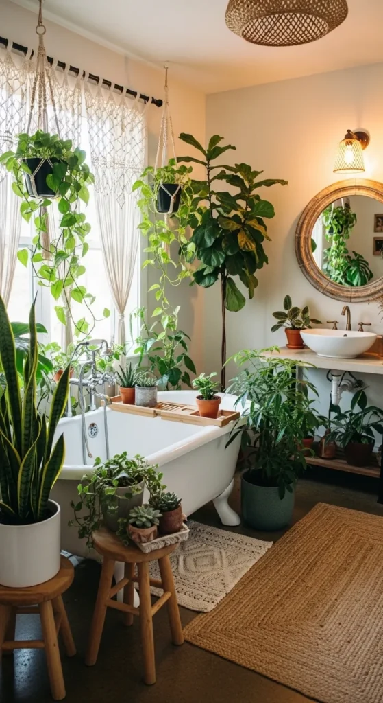 Vibrant Boho Bathroom Ideas