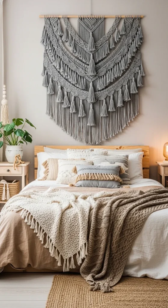 Grey Boho Bedroom Ideas 
