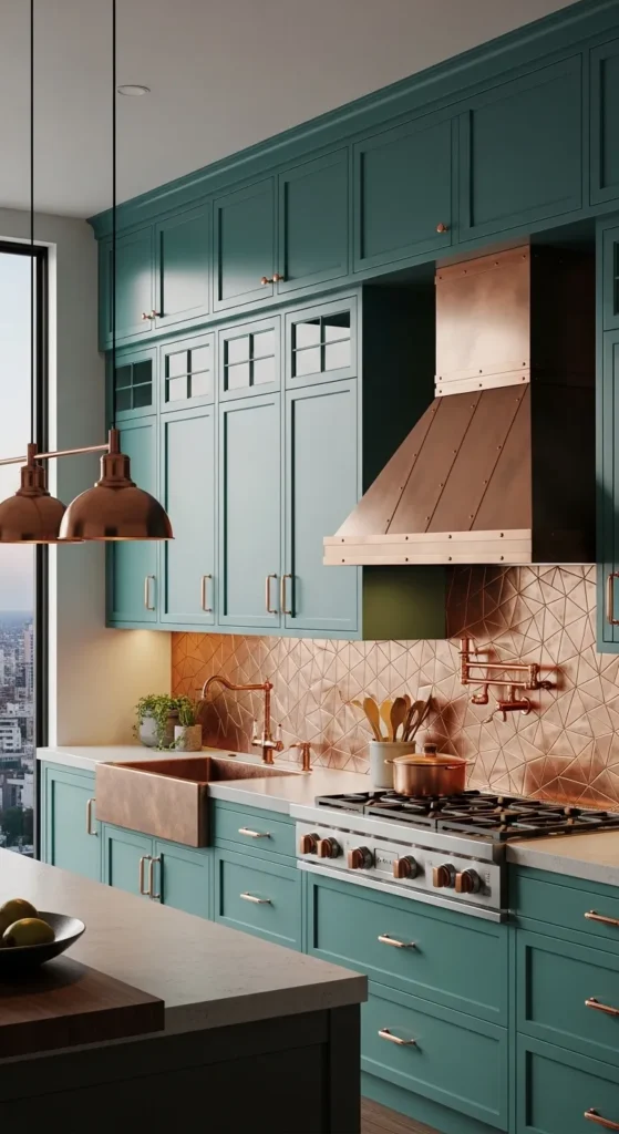 Colorful Kitchen Cabinets