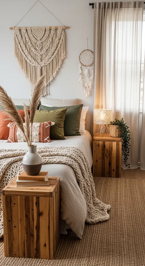 Boho Style Apartment Bedrooms