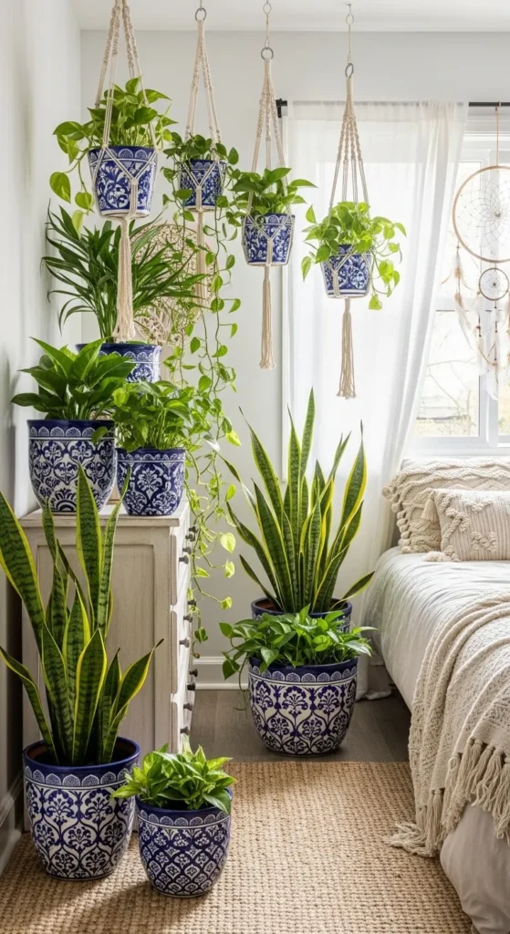 Blue Boho Bedroom Ideas