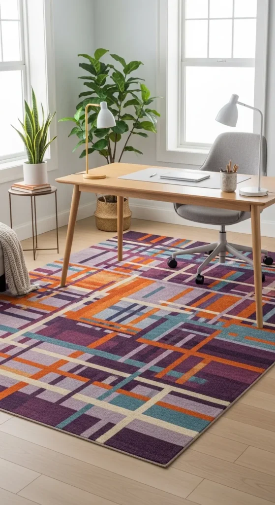 Vibrant Home Office Decor