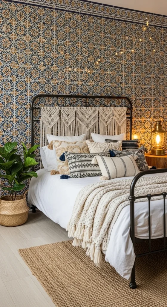 Boho Bedroom Accent Walls