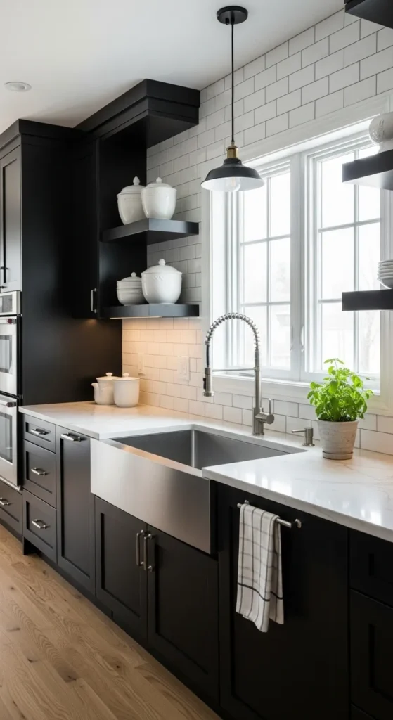 Black and White Kitchens