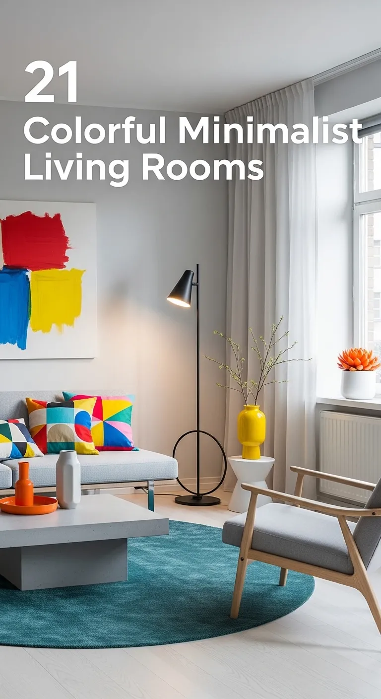 Colorful Minimalist Living Room